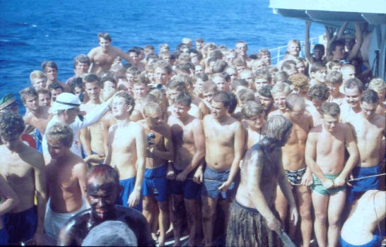 Ekvartordop Mannskap